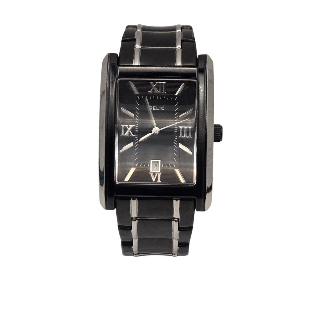 Relic Men's Rectangular Wristwatch Stainless Steel